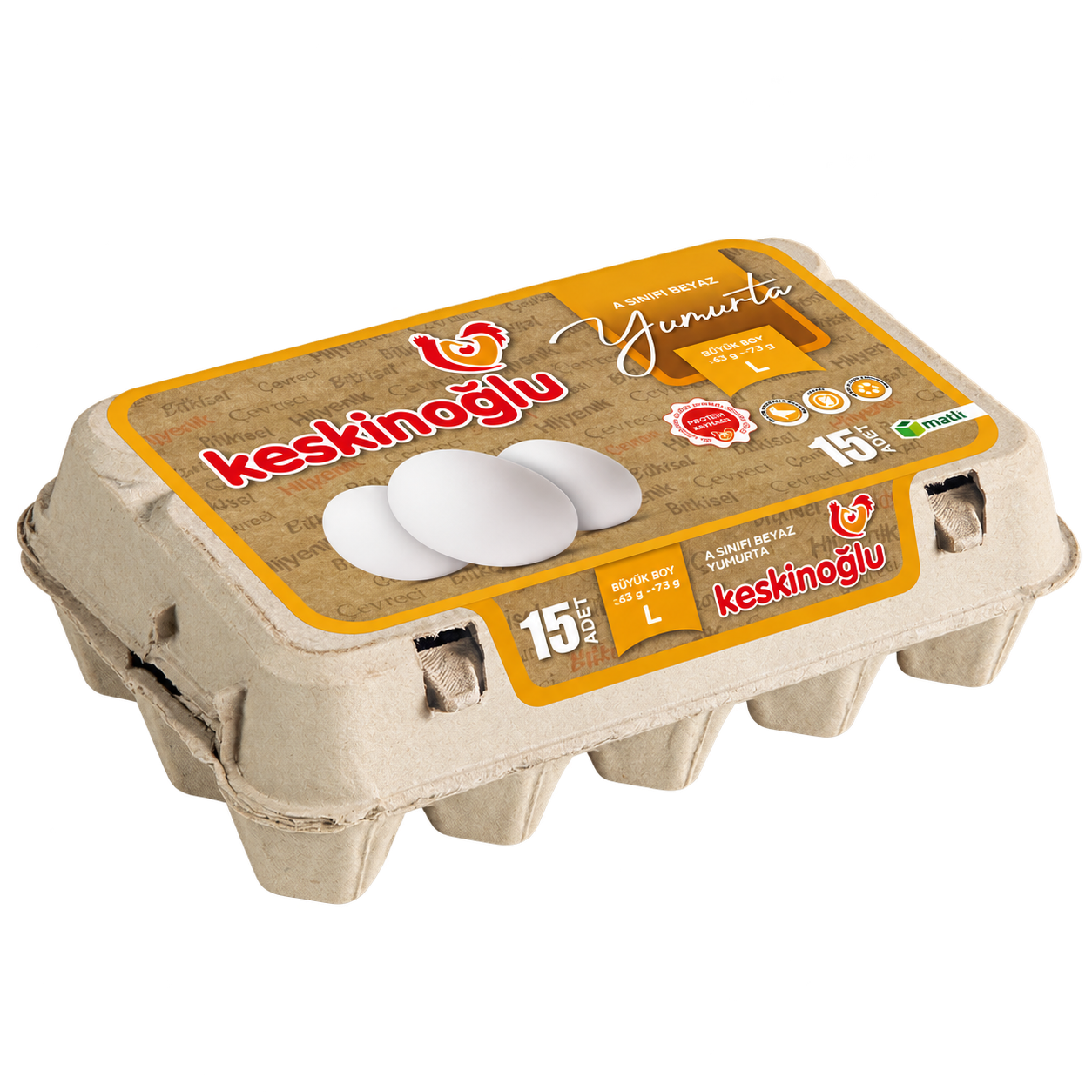 Keskinoğlu 15’li Büyük Boy Yumurta
